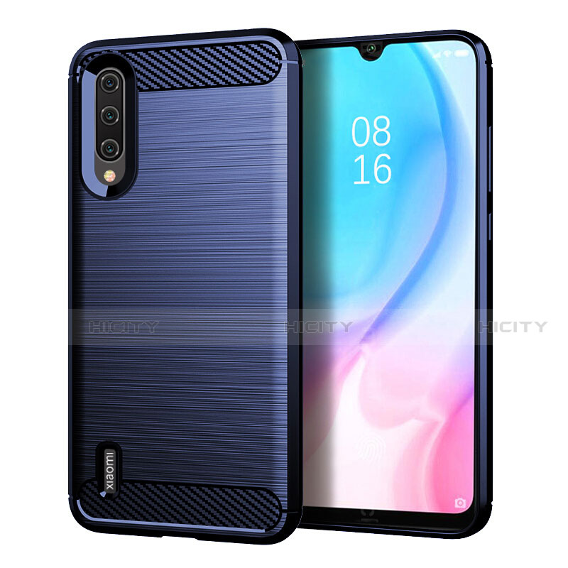 Silikon Hülle Handyhülle Gummi Schutzhülle Flexible Tasche Line C05 für Xiaomi Mi A3