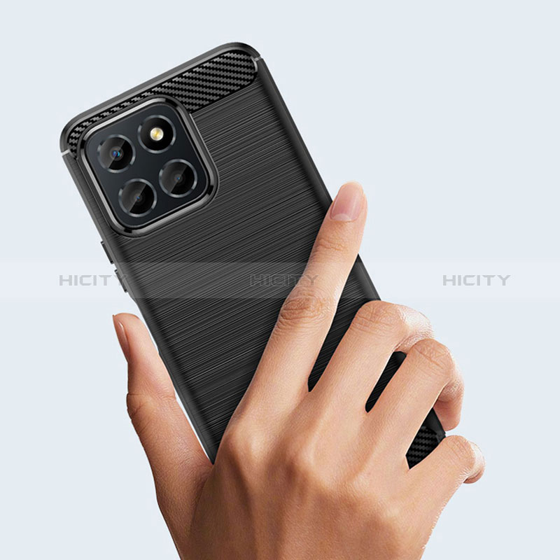 Silikon Hülle Handyhülle Gummi Schutzhülle Flexible Tasche Line für Huawei Honor X8b groß