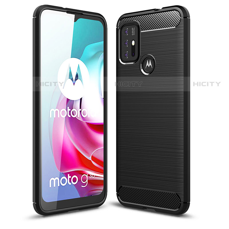 Silikon Hülle Handyhülle Gummi Schutzhülle Flexible Tasche Line für Motorola Moto G30