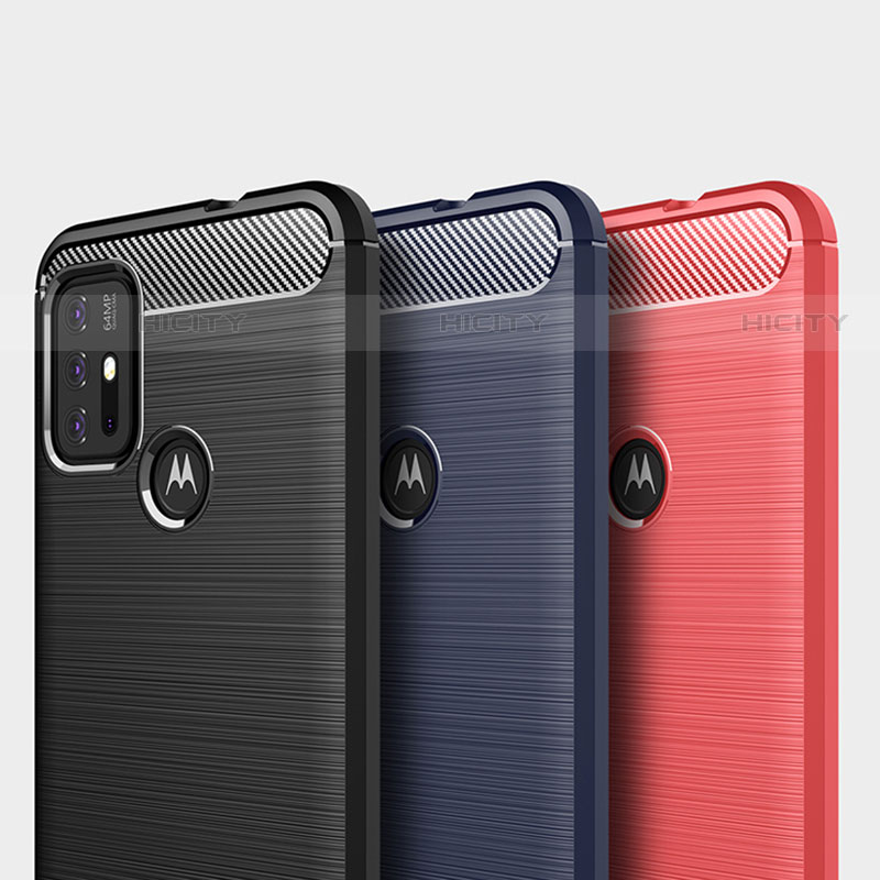 Silikon Hülle Handyhülle Gummi Schutzhülle Flexible Tasche Line für Motorola Moto G30