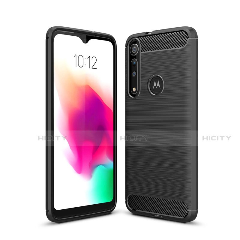 Silikon Hülle Handyhülle Gummi Schutzhülle Flexible Tasche Line für Motorola Moto G8 Play