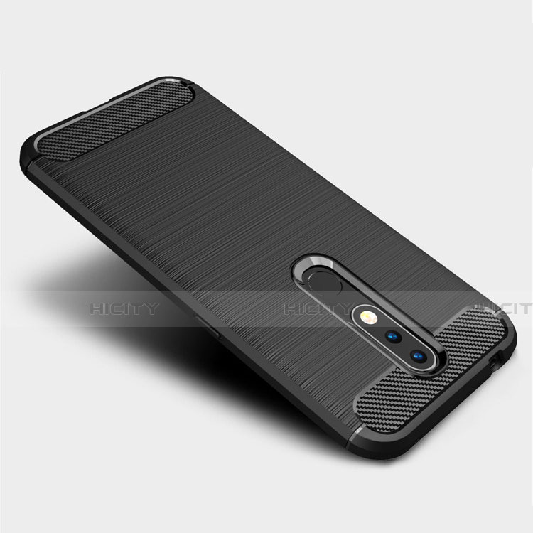 Silikon Hülle Handyhülle Gummi Schutzhülle Flexible Tasche Line für Nokia 4.2 groß