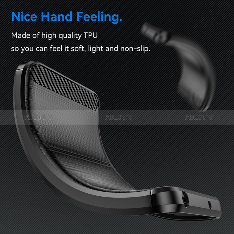 Silikon Hülle Handyhülle Gummi Schutzhülle Flexible Tasche Line für Realme 10 4G groß