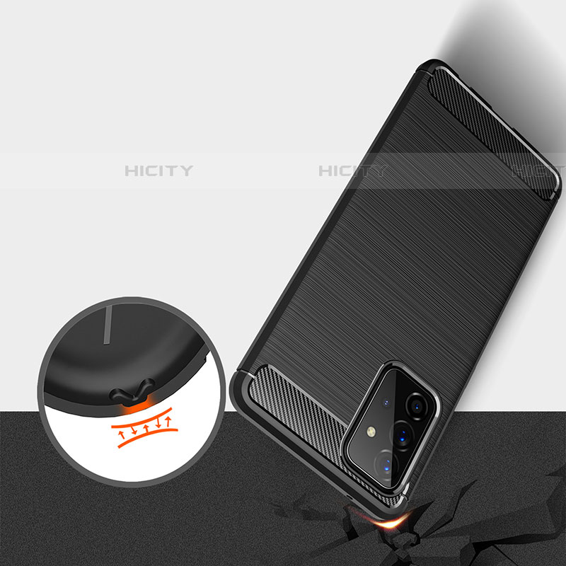 Silikon Hülle Handyhülle Gummi Schutzhülle Flexible Tasche Line für Samsung Galaxy A72 4G