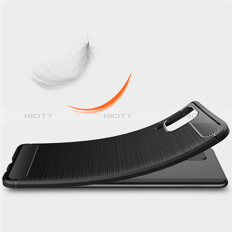 Silikon Hülle Handyhülle Gummi Schutzhülle Flexible Tasche Line für Samsung Galaxy F12 groß