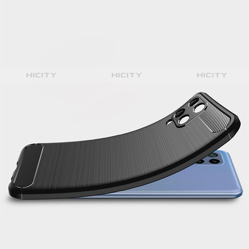 Silikon Hülle Handyhülle Gummi Schutzhülle Flexible Tasche Line für Samsung Galaxy M32 4G groß