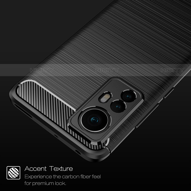 Silikon Hülle Handyhülle Gummi Schutzhülle Flexible Tasche Line für Xiaomi Mi 12 Pro 5G groß