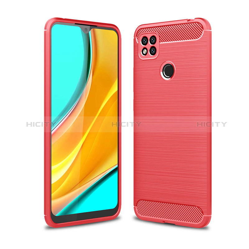 Silikon Hülle Handyhülle Gummi Schutzhülle Flexible Tasche Line für Xiaomi Redmi 9 Activ groß