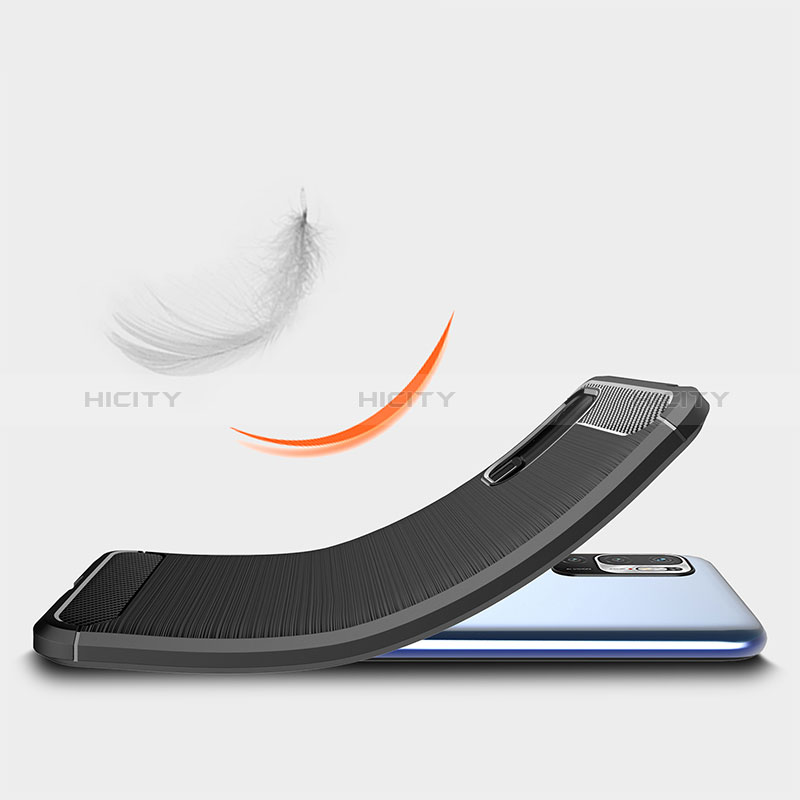 Silikon Hülle Handyhülle Gummi Schutzhülle Flexible Tasche Line für Xiaomi Redmi Note 10T 5G groß