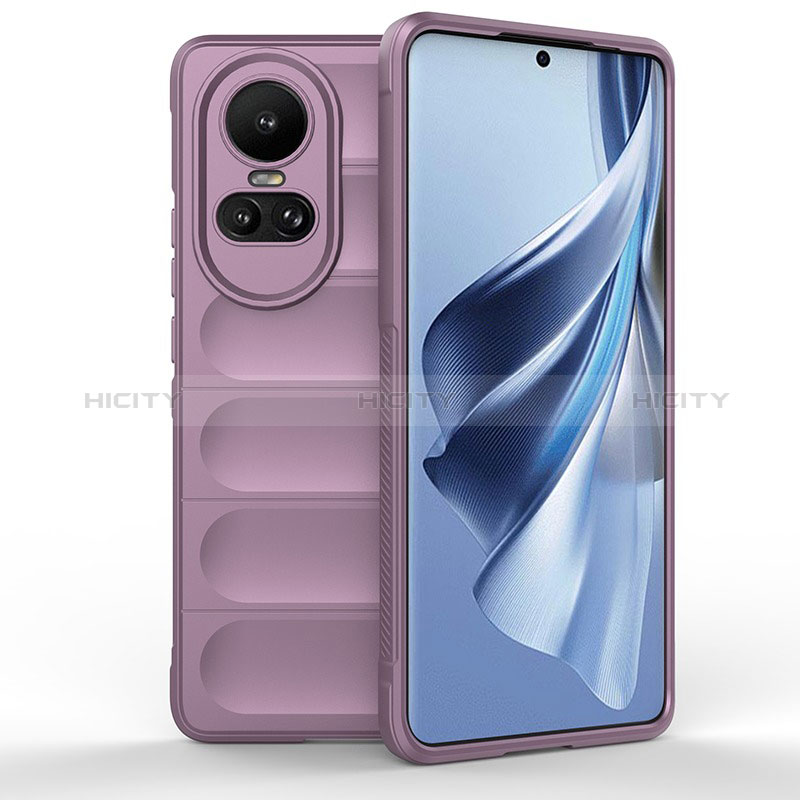 Silikon Hülle Handyhülle Gummi Schutzhülle Flexible Tasche Line KC1 für Oppo Reno10 Pro 5G groß