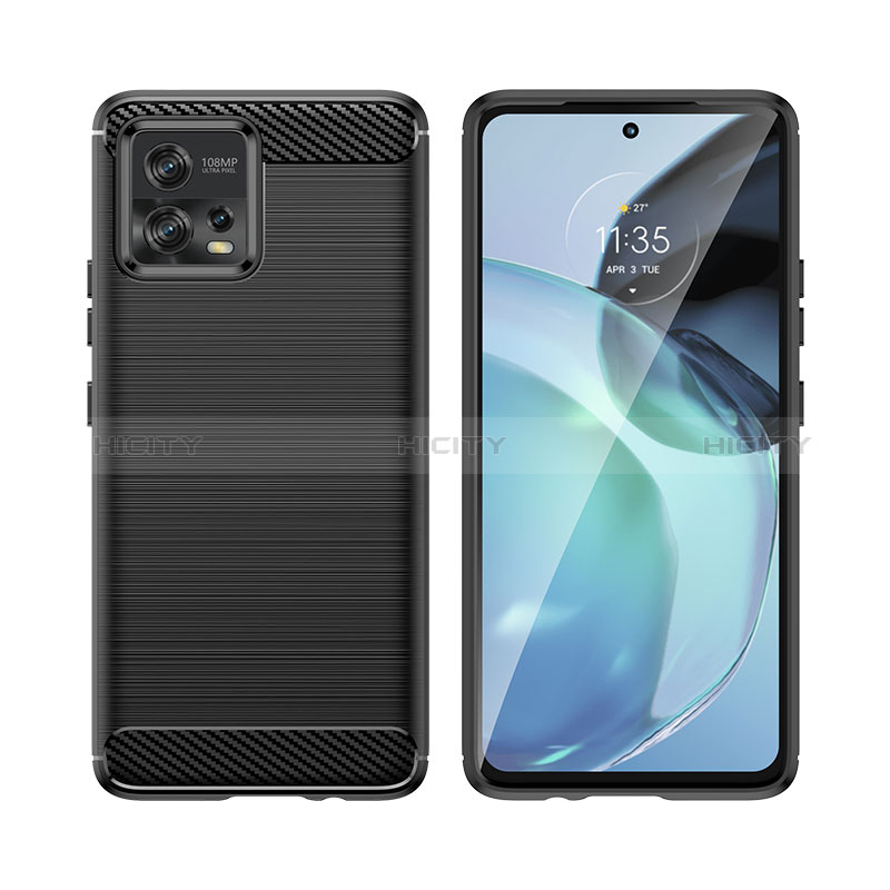 Silikon Hülle Handyhülle Gummi Schutzhülle Flexible Tasche Line MF1 für Motorola Moto G72