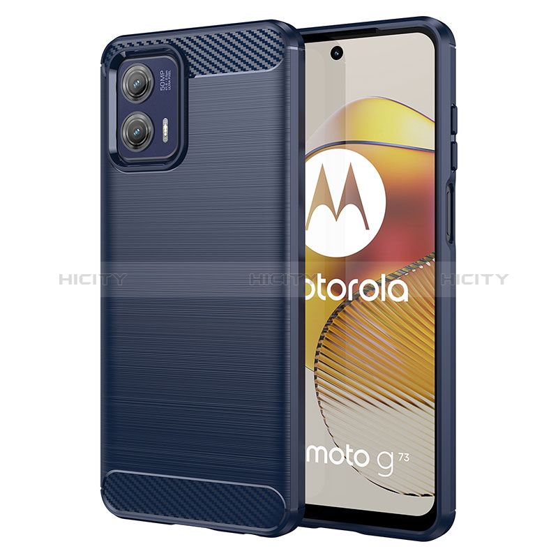 Silikon Hülle Handyhülle Gummi Schutzhülle Flexible Tasche Line MF1 für Motorola Moto G73 5G