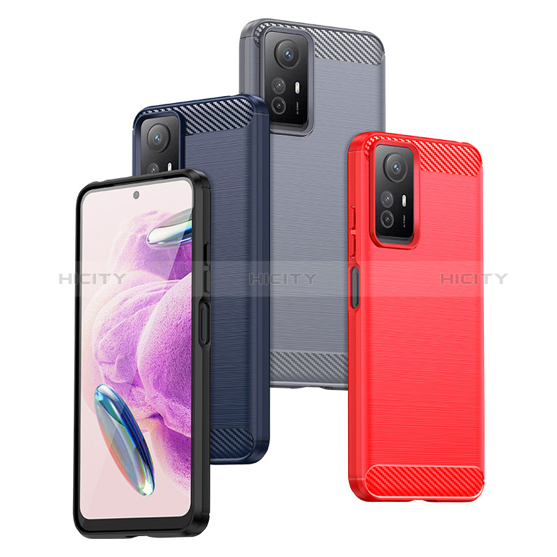 Silikon Hülle Handyhülle Gummi Schutzhülle Flexible Tasche Line MF1 für Xiaomi Redmi Note 12S