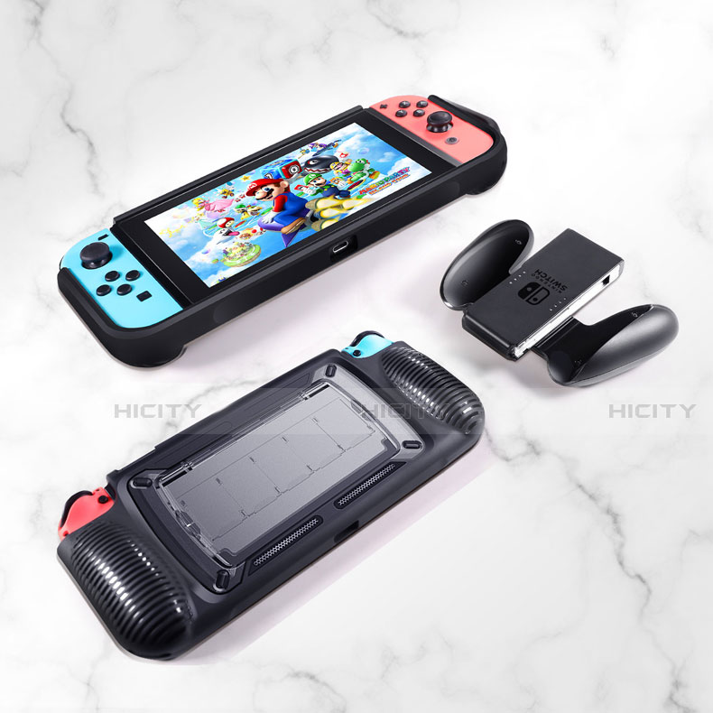 Silikon Hülle Handyhülle Gummi Schutzhülle Flexible Tasche Line S01 für Nintendo Switch