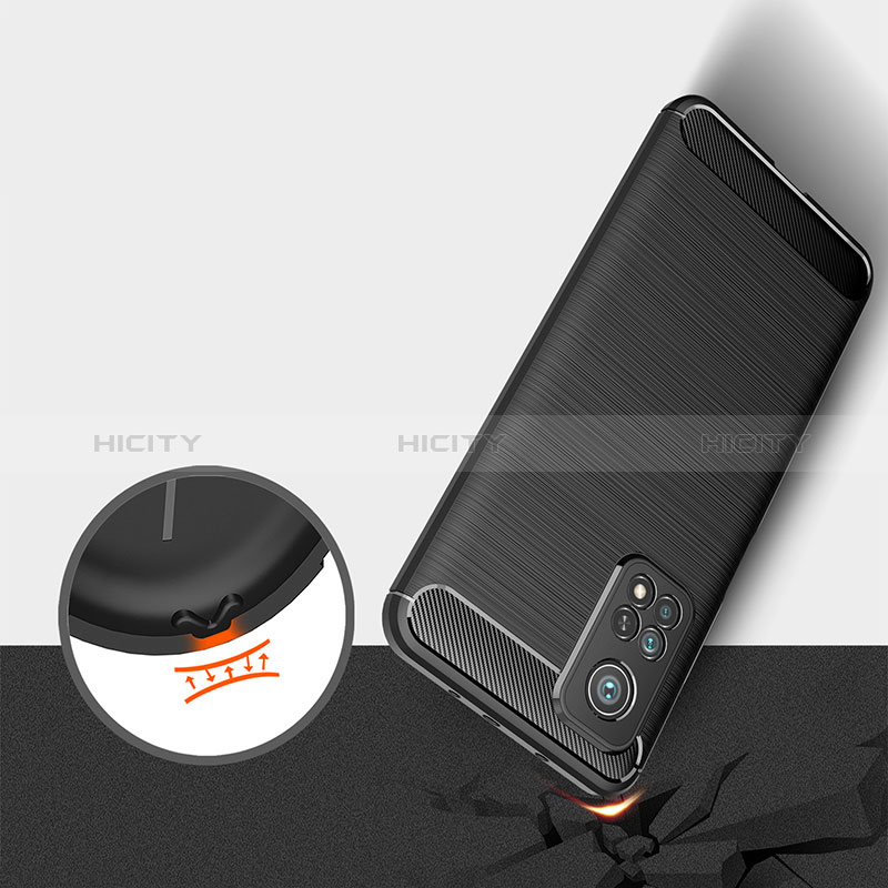 Silikon Hülle Handyhülle Gummi Schutzhülle Flexible Tasche Line WL1 für Xiaomi Mi 10T Pro 5G groß