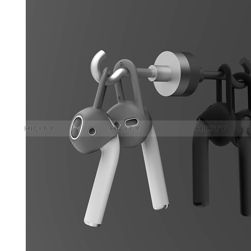 Silikon Hülle Handyhülle Gummi Schutzhülle für Apple AirPods Grau