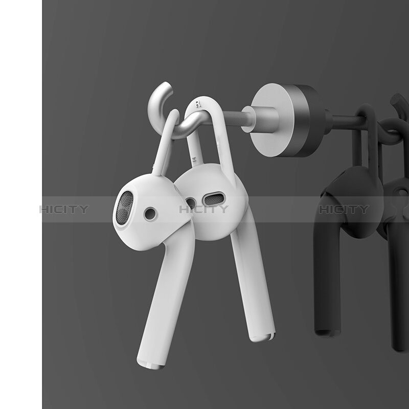 Silikon Hülle Handyhülle Gummi Schutzhülle für Apple AirPods Weiß