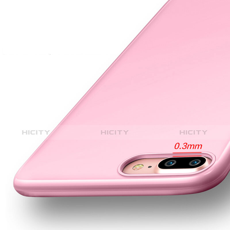 Silikon Hülle Handyhülle Gummi Schutzhülle für Apple iPhone 7 Plus Rosa