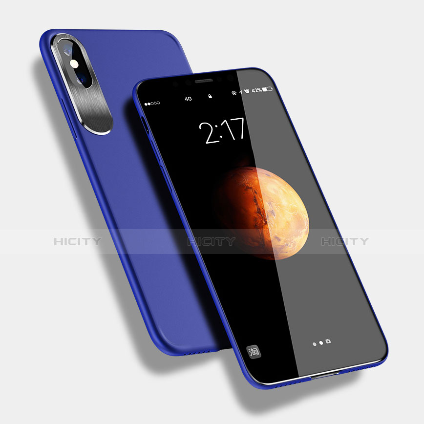 Silikon Hülle Handyhülle Gummi Schutzhülle für Apple iPhone Xs Max Blau