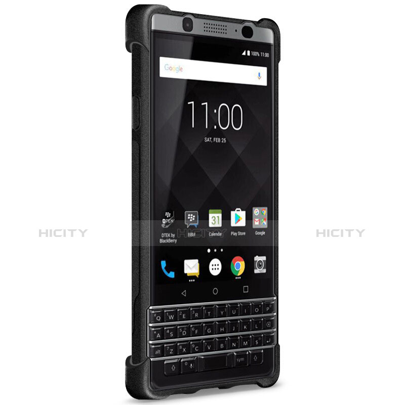 Silikon Hülle Handyhülle Gummi Schutzhülle für Blackberry KEYone Schwarz