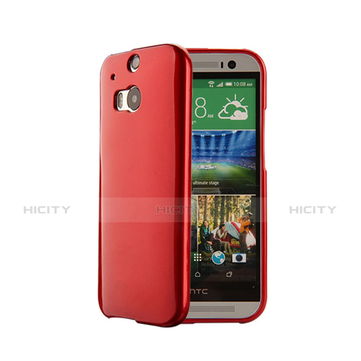 Silikon Hülle Handyhülle Gummi Schutzhülle für HTC One M8 Rot