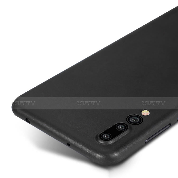 Silikon Hülle Handyhülle Gummi Schutzhülle für Huawei P20 Pro Schwarz groß