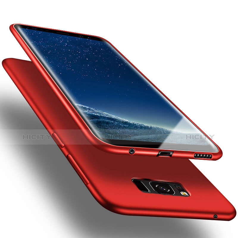 Silikon Hülle Handyhülle Gummi Schutzhülle für Samsung Galaxy S8 Rot