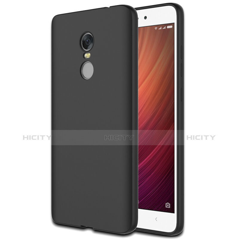 Silikon Hülle Handyhülle Gummi Schutzhülle für Xiaomi Redmi Note 4 Schwarz