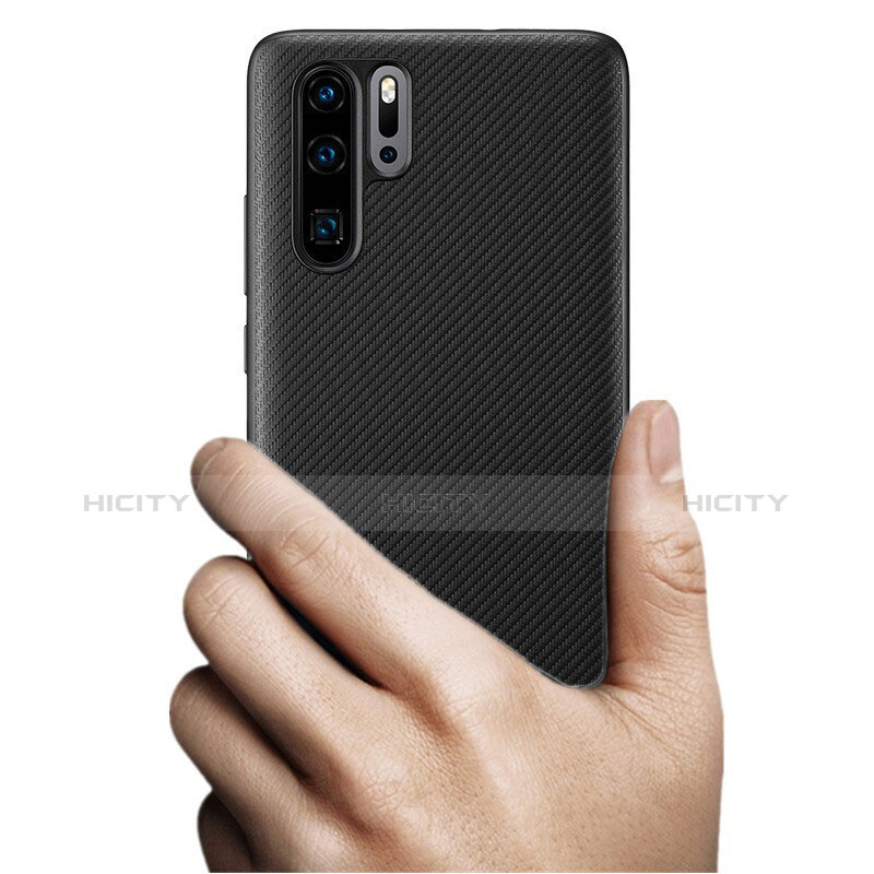 Silikon Hülle Handyhülle Gummi Schutzhülle Köper B02 für Huawei P30 Pro New Edition Schwarz