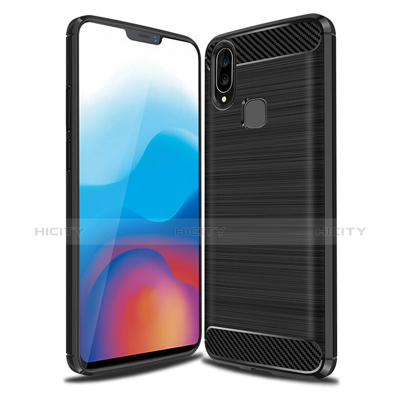 Silikon Hülle Handyhülle Gummi Schutzhülle Köper B02 für Samsung Galaxy A9 Star SM-G8850 Schwarz