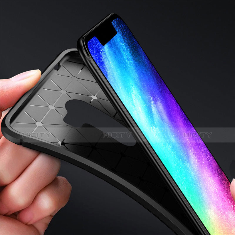 Silikon Hülle Handyhülle Gummi Schutzhülle Köper B03 für Xiaomi Pocophone F1 Schwarz groß