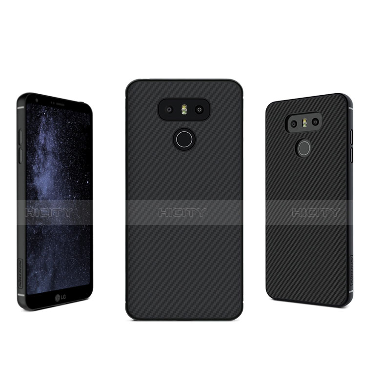 Silikon Hülle Handyhülle Gummi Schutzhülle Köper für LG G6 Schwarz Plus