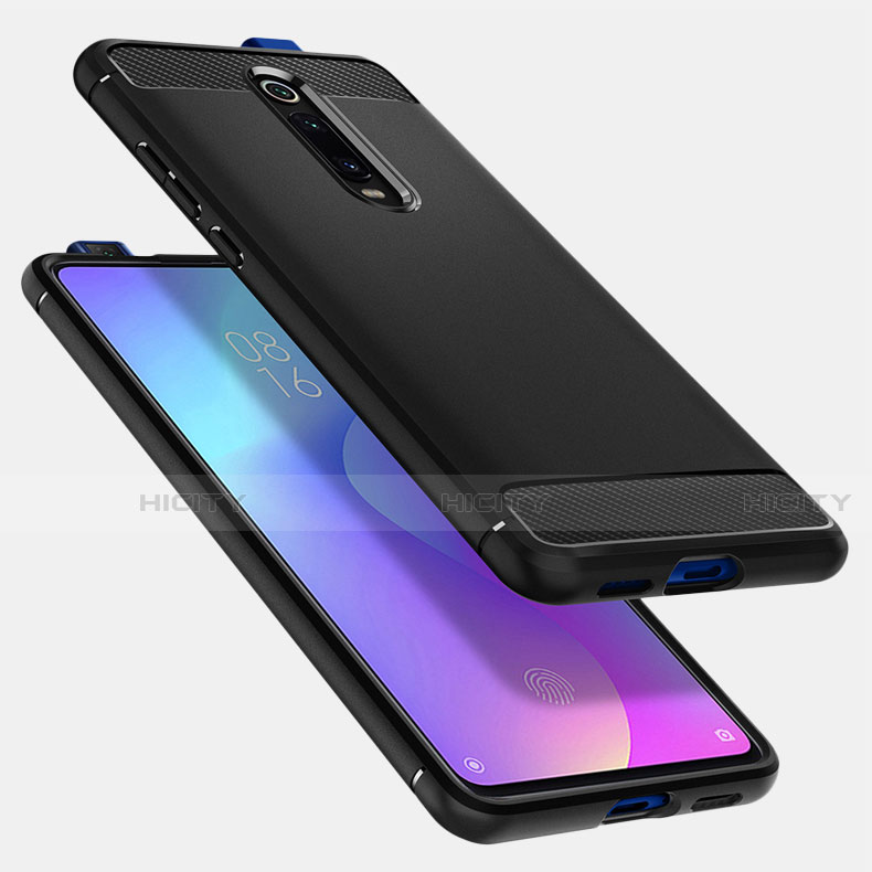 Silikon Hülle Handyhülle Gummi Schutzhülle Köper für Xiaomi Mi 9T Pro Schwarz