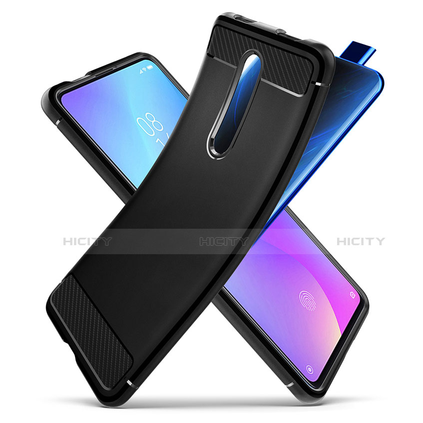 Silikon Hülle Handyhülle Gummi Schutzhülle Köper für Xiaomi Mi 9T Pro Schwarz