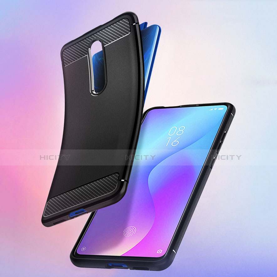 Silikon Hülle Handyhülle Gummi Schutzhülle Köper für Xiaomi Mi 9T Pro Schwarz