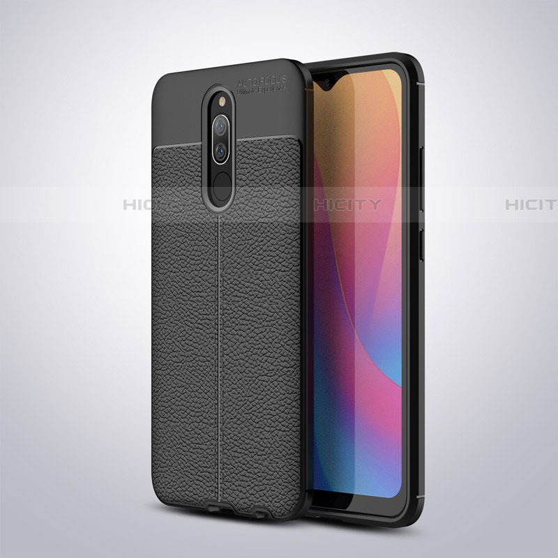 Silikon Hülle Handyhülle Gummi Schutzhülle Leder für Xiaomi Redmi 8 Schwarz