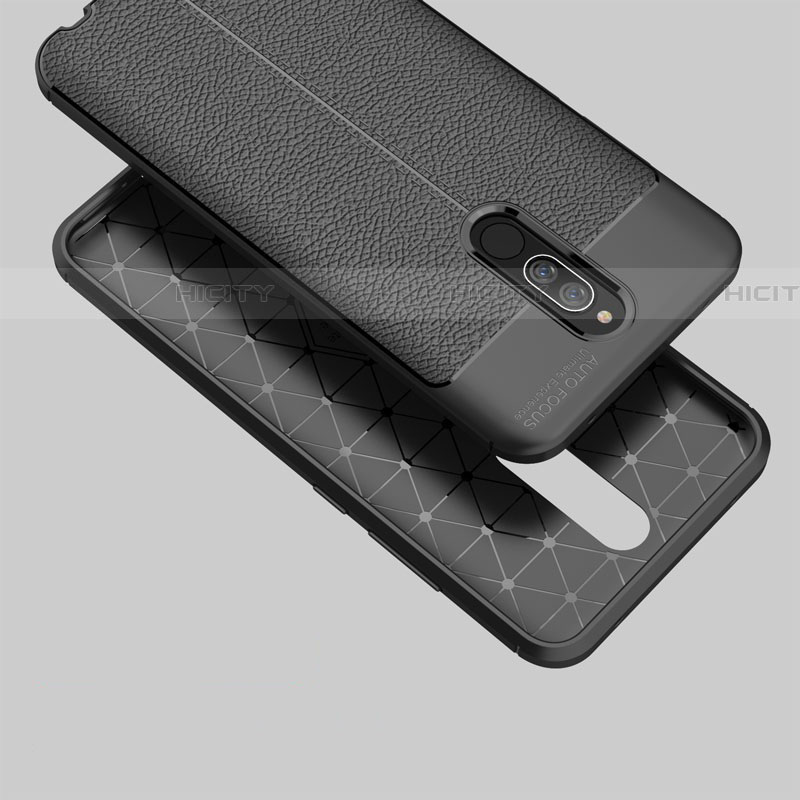 Silikon Hülle Handyhülle Gummi Schutzhülle Leder für Xiaomi Redmi 8 Schwarz