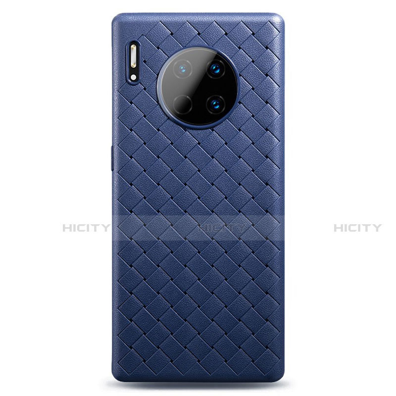 Silikon Hülle Handyhülle Gummi Schutzhülle Leder Tasche D01 für Huawei Mate 30 Blau