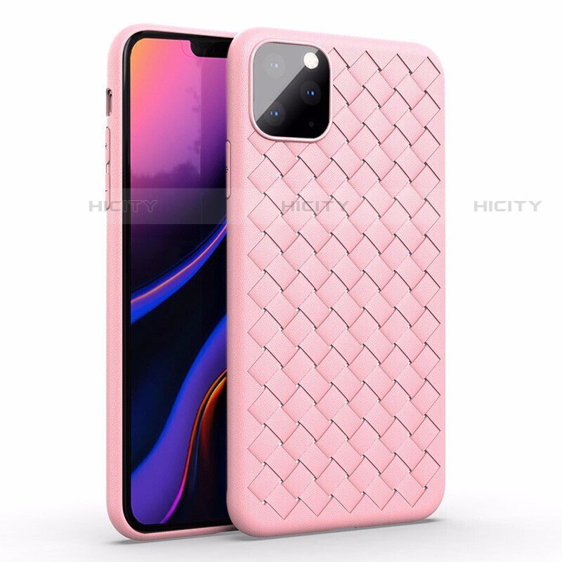 Silikon Hülle Handyhülle Gummi Schutzhülle Leder Tasche für Apple iPhone 11 Pro Rosegold