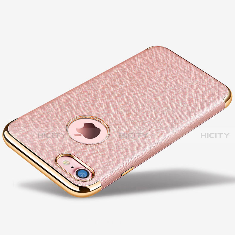 Silikon Hülle Handyhülle Gummi Schutzhülle Leder Tasche für Apple iPhone SE (2020) Rosegold Plus