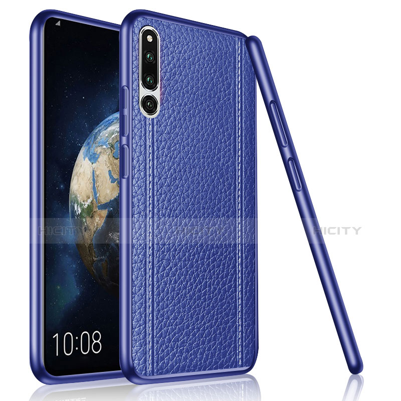 Silikon Hülle Handyhülle Gummi Schutzhülle Leder Tasche für Huawei Honor Magic 2 Blau