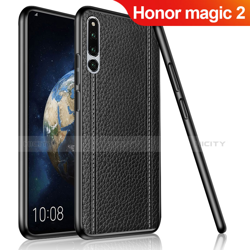 Silikon Hülle Handyhülle Gummi Schutzhülle Leder Tasche für Huawei Honor Magic 2 Schwarz