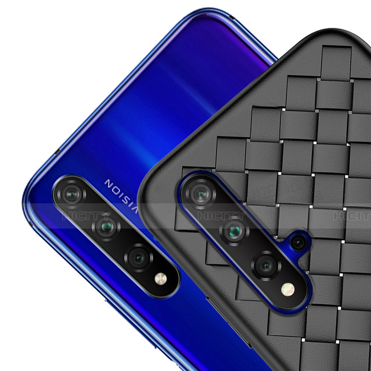 Silikon Hülle Handyhülle Gummi Schutzhülle Leder Tasche für Huawei Nova 5 Pro groß