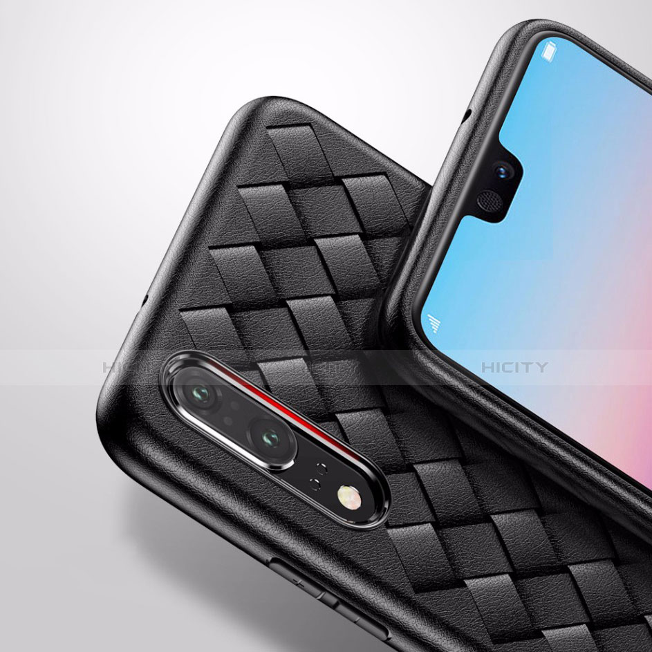 Silikon Hülle Handyhülle Gummi Schutzhülle Leder Tasche für Huawei P20