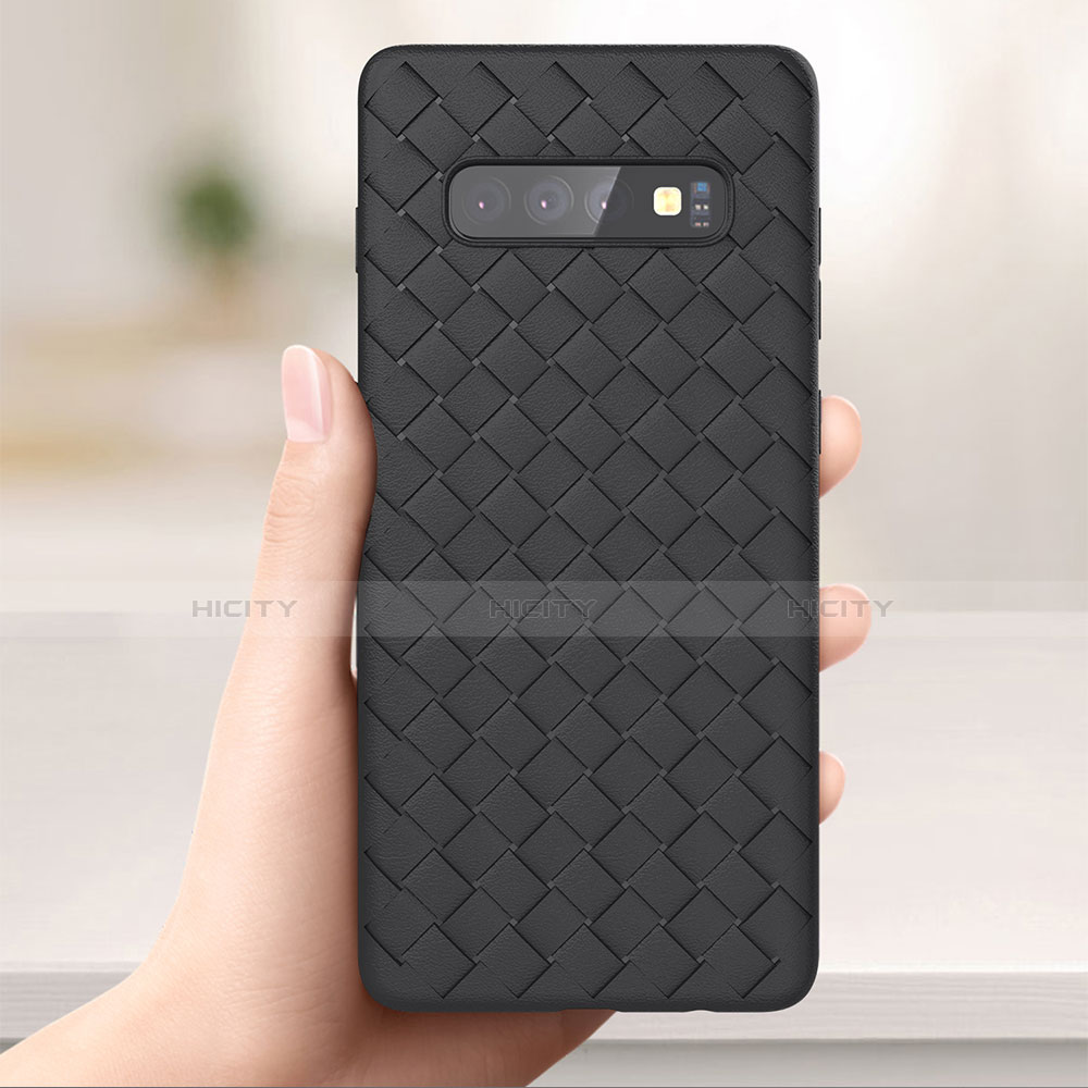 Silikon Hülle Handyhülle Gummi Schutzhülle Leder Tasche für Samsung Galaxy S10