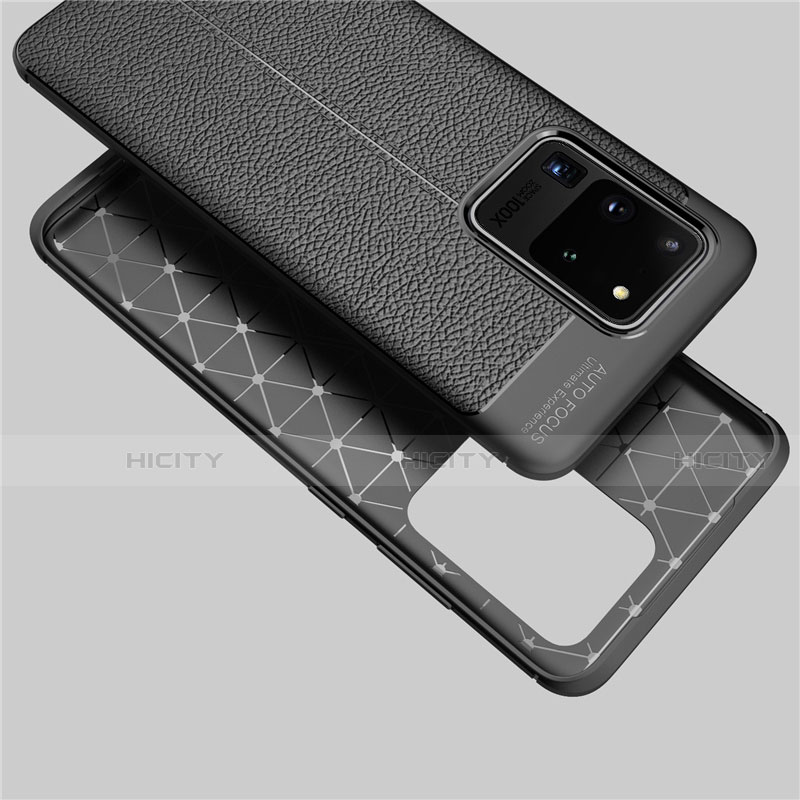 Silikon Hülle Handyhülle Gummi Schutzhülle Leder Tasche für Samsung Galaxy S20 Ultra groß