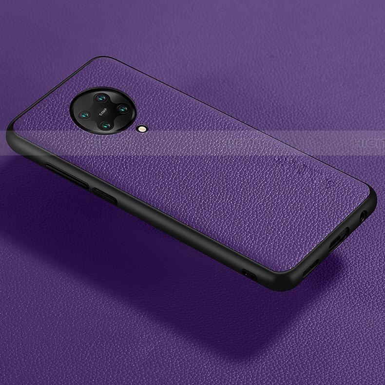 Silikon Hülle Handyhülle Gummi Schutzhülle Leder Tasche für Xiaomi Poco F2 Pro Violett Plus