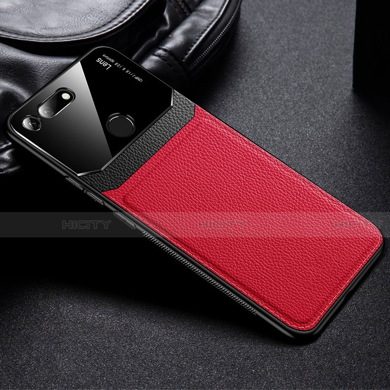 Silikon Hülle Handyhülle Gummi Schutzhülle Leder Tasche H01 für Huawei Honor View 20 Rot