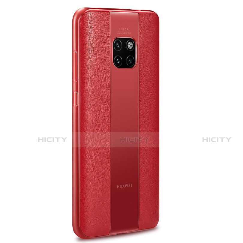 Silikon Hülle Handyhülle Gummi Schutzhülle Leder Tasche H01 für Huawei Mate 20 RS Rot