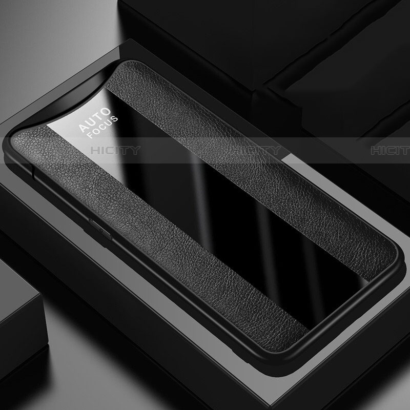 Silikon Hülle Handyhülle Gummi Schutzhülle Leder Tasche H01 für Oppo Find X groß